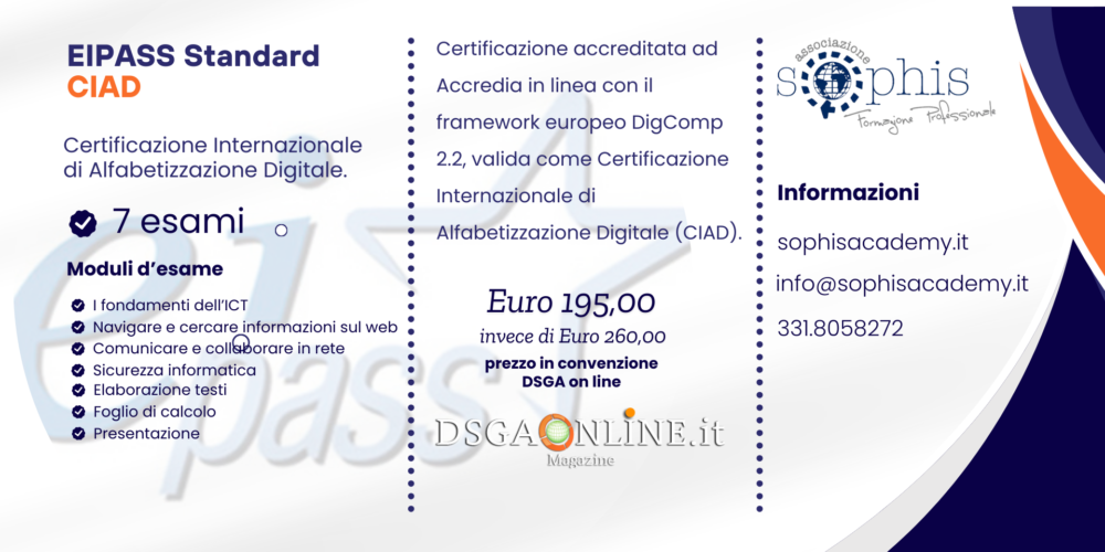 Certificazione EIPASS Standard – CIAD